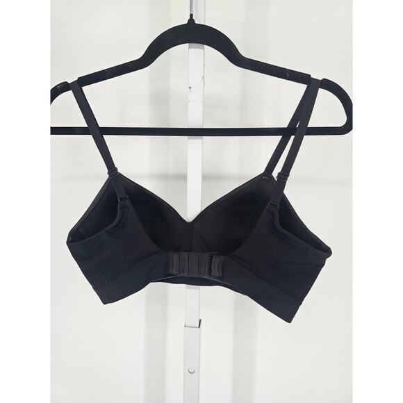 Truekind Womens Sz S Lightly Padded Classic T Shirt Bra Solid Black - Picture 3 of 4